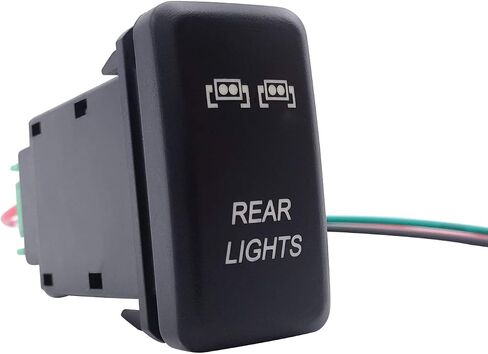 LED Light Push Switch Blue Backlit On/Off Compatible with Toyota Tacoma Tundra 4Runner 2010-2019 Rear Light Symbol in Saudi Arabia