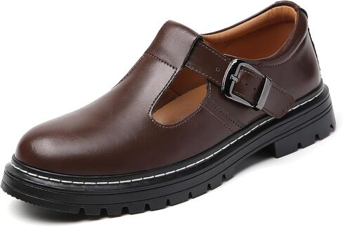 Women Mary Jane Shoes Soft Toe Non Slip Platform Casual Faux Leather Chunky Comfortable Dress Shoes in Kuwait