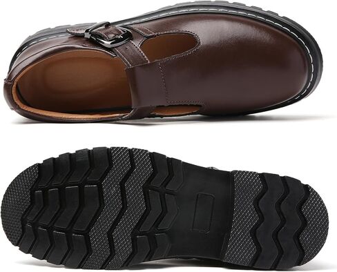 Women Mary Jane Shoes Soft Toe Non Slip Platform Casual Faux Leather Chunky Comfortable Dress Shoes in Kuwait