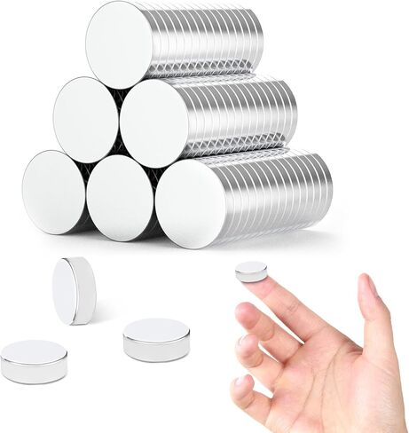 50 Pcs Small Magnets Neodymium Magnets Fridge Magnets, 20x3mm Rare Earth Magnets Heavy Duty Magnets for Whiteboard DIY Building Craft, Office Magnets Double Sided Magnet in Saudi Arabia
