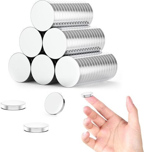 50 Pcs Small Magnets Neodymium Magnets Fridge Magnets, 20x3mm Rare Earth Magnets Heavy Duty Magnets for Whiteboard DIY Building Craft, Office Magnets Double Sided Magnet in Saudi Arabia