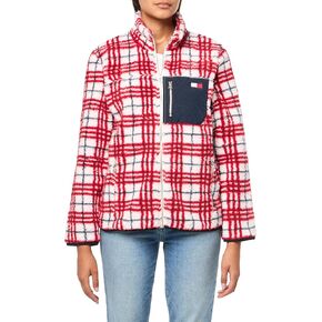 Tommy Hilfiger Women's Color Block zip up Sherpa Jacket
