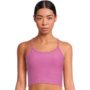 Beyond Yoga Women's Spacedye Slim Racerback Cropped Tank Sunset Violet Heather Small