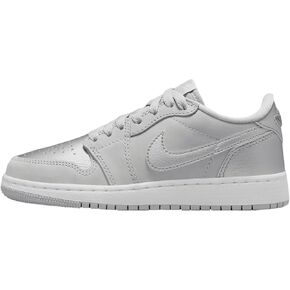 Jordan Air 1 Low OG Wolf Grey Big Kids' Shoes (CZ0858-002, Neutral Grey/Metallic Silver-White)