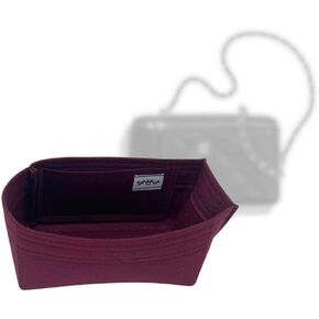 Samorga (3-137/ cha-mini-vanity-rec bag bage for cha mini case steptangle bage orgenizer innerbag (1.2 مم بورغوندي)