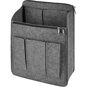 Backpack Organizer Insert for Over 12" Backpack, Felt Travel Vertical Interior Bag, Large Capacity Backpack Storage Lining Bag, Grey