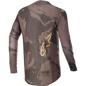 Alpinestars 3767423-839-XXL: Supertech Le Squad 23 Jersey Dark Brown/Kangaroo Gold 2X