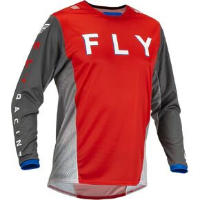 Fly Racing 2023 Adult Kinetic Kore Jersey (Red/Grey, Small)