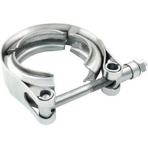 1.75 Inch V Band Clamp with Flange Male Female Stainless Steel for Turbo Exhaust Down pipes Flange Kit Racing Ford Pickup Truck Exchange Exhaust Accessories