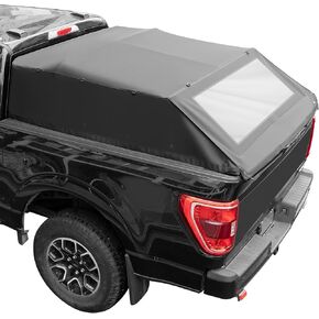 JOYTUTUS Truck Bed Soft Topper Compatible with Ford F150 2015-2025 with 5.5ft Bed, Foldable Camper Shell Truck Top