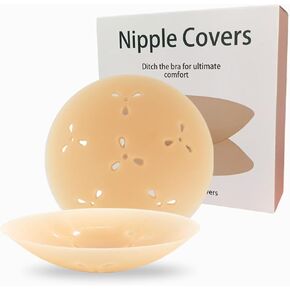 Nipple Covers for women reusable silicone 3 Pairs,Ultra-Thin Seamless Breathable Nipple Patches,Reusable, Breast Petals,Case