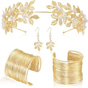 COUCOLand Greek Goddess Jewelry Women - Gold Toga Athena Hercules Aphrodite God Roman Associory peace headpiece