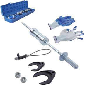 GELUOXI Inner CV Axle Joint Puller Slide Hammer Puller Removal Tool Kit with 48mm 63mm Joint Fork Adapter, Heavy Duty Half Shaft Puller Tool Set