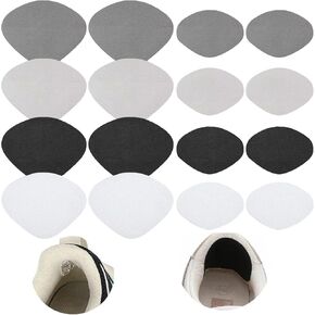 16PCS Heel Pads for Shoes,Self-Adhesive Inside Shoe Patches Kit for Repair Holes,Shoe Patches for Holes Heel Inserts,Sole Repair for Sneakers Flats Shoes