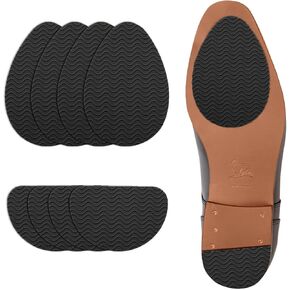 8 Pcs Enlarge Non-Slip Shoe Pads for Bottom of Shoes, Self-Adhesive Sole Protectors for High Heels & Flats, Anti-Skid Shoe Grips Stickers for Noise Reduction(4.3 in * 3 in/3.5 in *2.3 in)