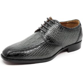 Men's Alligator Crocodile Print Oxford Fashion Lace Up Dress Shoe croco-03