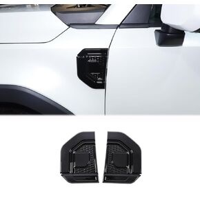 Car Fender Side Side Cover متوافقة مع Toyota Land Cruiser Prado LC250 J250 2024+ الملحقات ، ABS Side Fender Air Vent Societory Trim Trim (Black)