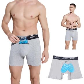 Vasectomy Underwear for Men, Jockstrap Vasectomy Gifts For Men With 2 Vasectomy Ice Packs For Testicular Support And Pain Grey