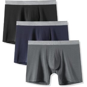 LAPASA Men's Boxer Briefs 3-Pack Cool MicroModal Stretch Underwear Trunks Comfort Soft Breathable M71