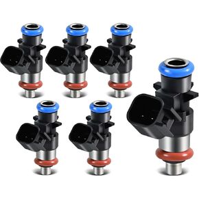 Fuel Injectors 0280158233 3.6L V6 Set of 6 Compatible with Chrysler 200/300 2011 2012 2013 2014 2015 2016 2017,for Town & Country 11-16,for Dodge Avenger 11-14,for Challenger 11-14 OE FJ1147