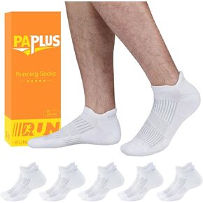 PAPLUS في الكاحل الجوارب الجوارب 5 أزواج ، ومرهى رياضي مضاد للبليار