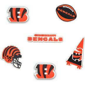 تصميم لـ Bengals DIY أحذية التزيين سحر 7 حزمة للمراهقين للجنسين البالغين