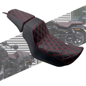 دراجة نارية السائق الأمامي راكب المقعد الخلفي Pillion Pillion Cushion Cushion Leath