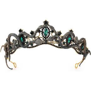 Medusa Snake Crown for Wemen - Meduza Greek Gerk Cosplay Views Royal Gemstone Gothic Queen Halloween Headwear in Kuwait