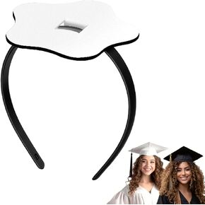 SARATA Graduation Cap Headband, Firm Anti-fall HairBand for Graduation Hat, Hat Accessories for Graduates, Students, Women