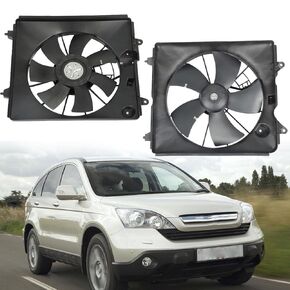 2pcs استبدال مجموعة مروحة التبريد اليمنى واليسر من 2007-2009 CR-V HO3120102 HO3110116 19015RZAA01 38615RZAA01