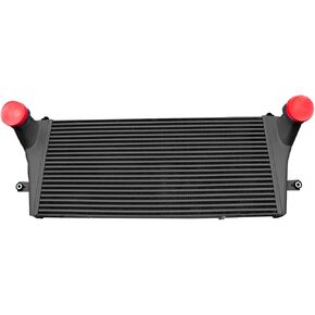 Intercooler Charge Air Cooler Compatible with 1994-2002 Dodge Ram 2500 5.9L 6-Cylinder Diesel Aluminum Black 52028724AB 52028724AC