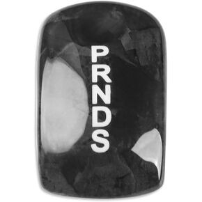 Black Gear Shift Head Knob Cover Compatible with Ford Mustang 2014 2015 2016 2017 2018 Hard Carbon Fiber. (Red)