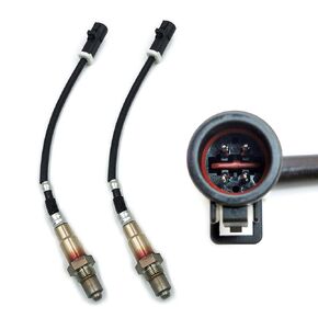 2PCS مستشعر الأكسجين في اتجاه المنبع O2 استبدال# 234-4076 13100 لعام 1996-2001 J-E-E-P Wrangler Grand Cherokee CH-R-S-Sler Cirrus D-O-D-G-E RAM 1500 2500 3500 DAKOTA