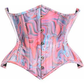 Daisy Corsets Womens Top Drawer Retro Stroll Steel Boned Curvy Cut Underbust Cincher Corset
