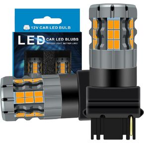 3156 مصابيح إشارة LED متوافقة مع Nissan Pathfinder 2005-2012 (الخلفية) ، والأصفر العنبر ، والتوصيل والتشغيل حزمة 2 2