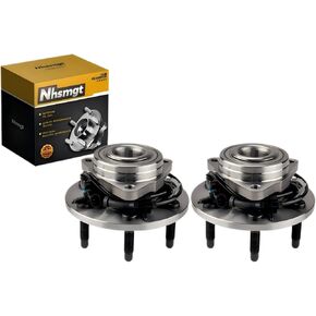 515036 Front Wheel Hub Bearing Compatible with 99-06 Silverado 1500 Sierra 1500, 00-06 Tahoe Yukon Suburban 1500, 02-06 Avalanche 1500 Escalade, Express Savana 6 Lug with ABS 2pcs