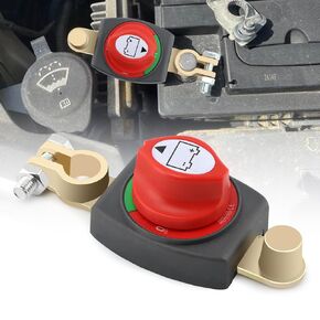 Battery Disconnect Switch,Top Post Batteries Disconnect Switch Heavy-Duty,Power Cut Off Switches Isolator,Battery Kill Switches for Car,Marine,Boat,RV,Negative On/Off