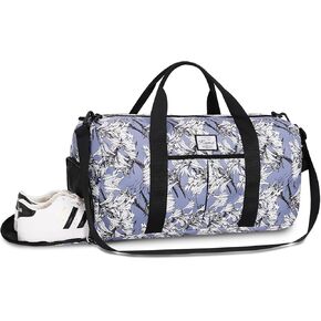 حقيبة Kamo Travel Duffle ، حقائب Weekender للنساء مع مقصورة الأحذية ، حقيبة صالة رياضية للنساء اللواتي يعانين من تجريب الجيب.