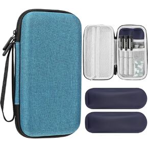 Insulin Cooler Travel Case Portable Medication Cooler Bag Diabetic Travels Organizer with 2 Ice Pack Insulin Pen Cooler Case Big Insulation Travel Medicine Kit for Daily Life Trips