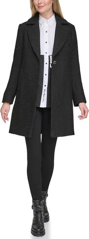 Karl Lagerfeld Paris Women's Solid Texture Wool Classic One Button Blazer in Saudi Arabia