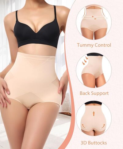Ganado Tummy Control Shapewear Panties for Women High Waisted Shaping Underwear Body Shaper Slimming Panty Girdle in Saudi Arabia