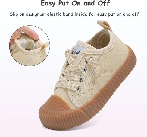 Toddler Shoes Boys Girls Slip On Canvas Sneakers in Kuwait