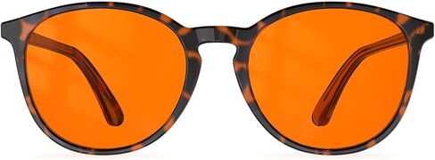 Bloomoak 99 ٪ Orange Blue Light Glockes Glockes ، Sytle Strendy Roundy Roundy ، تخفيف التعب ، تحسين النوم للشاشات/الألعاب in Kuwait
