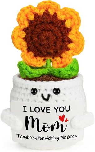 MBL Sunflower Teacher Appreciation Gifts - Thank You for Helping Me Grow, Handmade Crochet Knitting Sunflower Pot for Christmas Teachers Day End of Year Teacher Gifts, Last Day of School Teacher Gift in Saudi Arabia