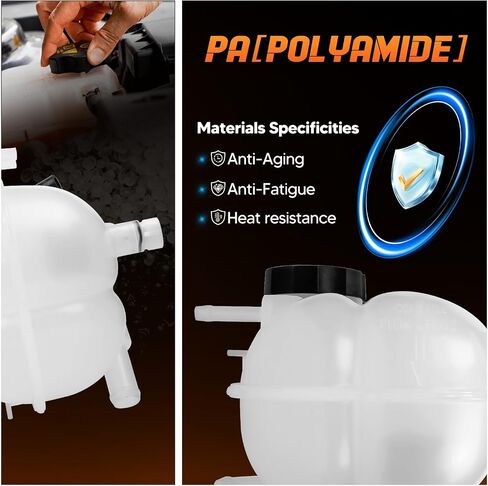 Coolant Reservoir Tank With Cap Fit for 2006-2009 Pontiac Solstice | 2003-2007 Saturn Ion Sky, OE# 603-097 10368831 63515605 in Saudi Arabia