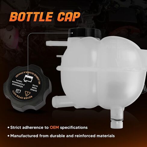 Coolant Reservoir Tank With Cap Fit for 2006-2009 Pontiac Solstice | 2003-2007 Saturn Ion Sky, OE# 603-097 10368831 63515605 in Saudi Arabia