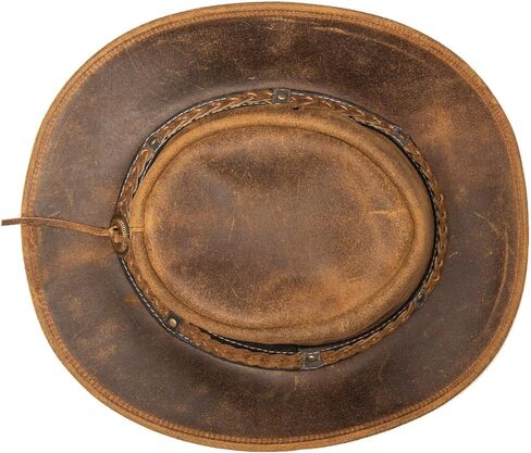 Cowboy Aussie Real Leather Australian Western Outback Bush Hat in Saudi Arabia