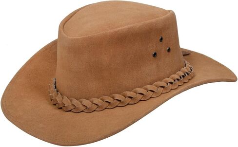 Cowboy Aussie Real Leather Australian Western Outback Bush Hat in Saudi Arabia