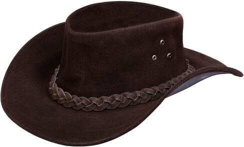 Cowboy Aussie Real Leather Australian Western Outback Bush Hat in Saudi Arabia