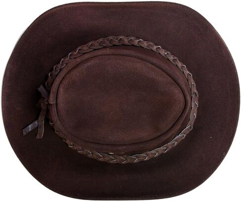Cowboy Aussie Real Leather Australian Western Outback Bush Hat in Saudi Arabia
